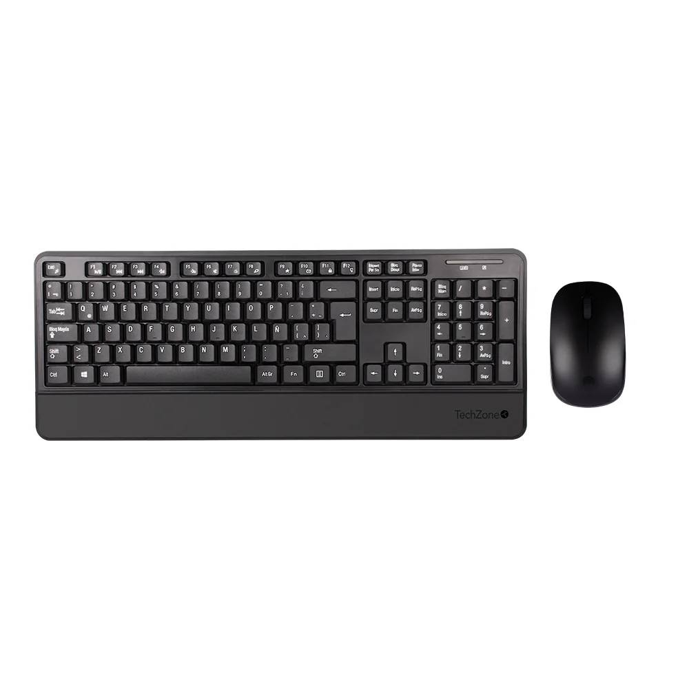 Teclado y Mouse PROOF COMBO TZCOMBINA07 TECHZONE - color negro, 105 teclas, 1200 DPI, compatibilidad con Windows y MacOS Teclado y Mouse PROOF COMBO TZCOMBINA07 TECHZONE - color negro, 105 teclas, 1200 DPI, compatibilidad con Windows y MacOS